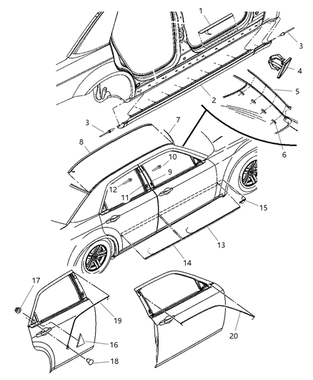 Molding Fender Rear