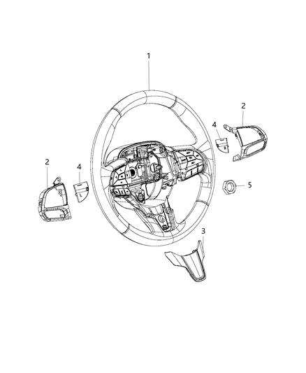 New 2021-2022 Fits Chrysler Voyager Wheel-Steering - Part # 6EQ06DX9AB
