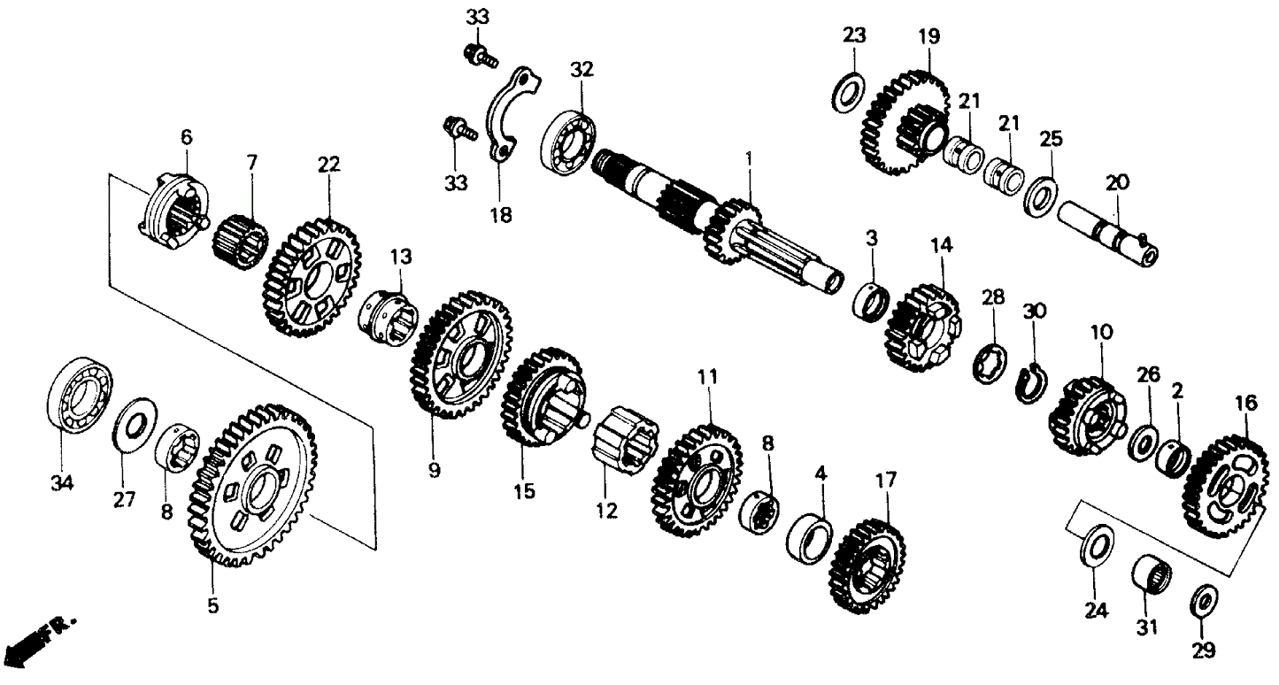 Collar, Countershaft Fourth Spline