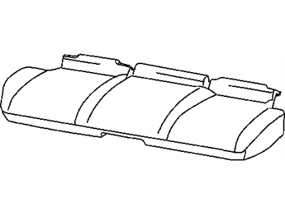 New 2008-2010 Fits Chrysler Grand Cherokee Rear Seat Cushion Cover - Part # 1JH371J8AA