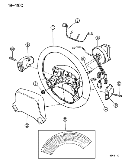 Chrysler - Module, Air Bag - Part # MT13RAZ
