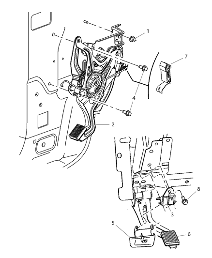 New 2004-2008 Fits Chrysler Pacifica Lever-Park Brake - Part # 4683860AD
