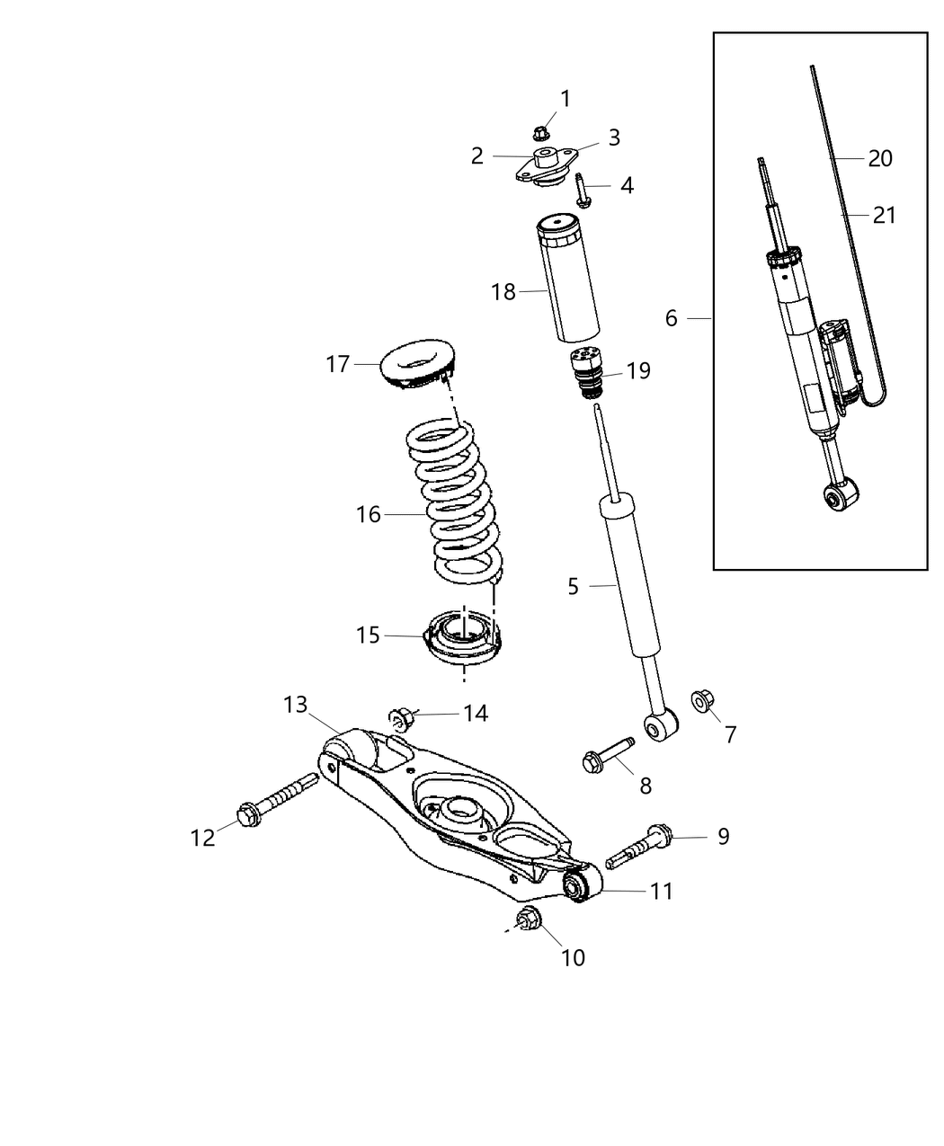 Shock Absorber Suspension Rear