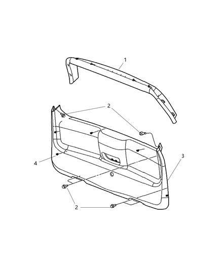 Panel Liftgate Trim Upper