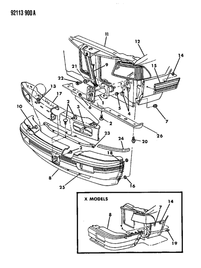 Fascia, Front