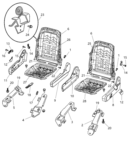 Shield Seat Adjuster Inboard Passenger
