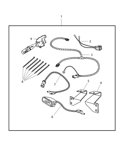 New 2007-2010 Fits Chrysler Wrangler Bracket-Fog Lamp - Part # 68020202AA