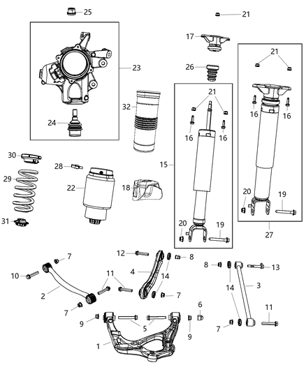 New 2012-2013 Fits Chrysler Grand Cherokee Shield-Dust Suspension Rear - Part # 4877449AB