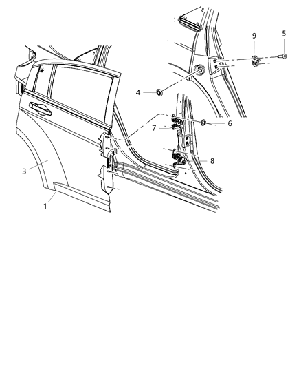 Panel Rear Door Outer
