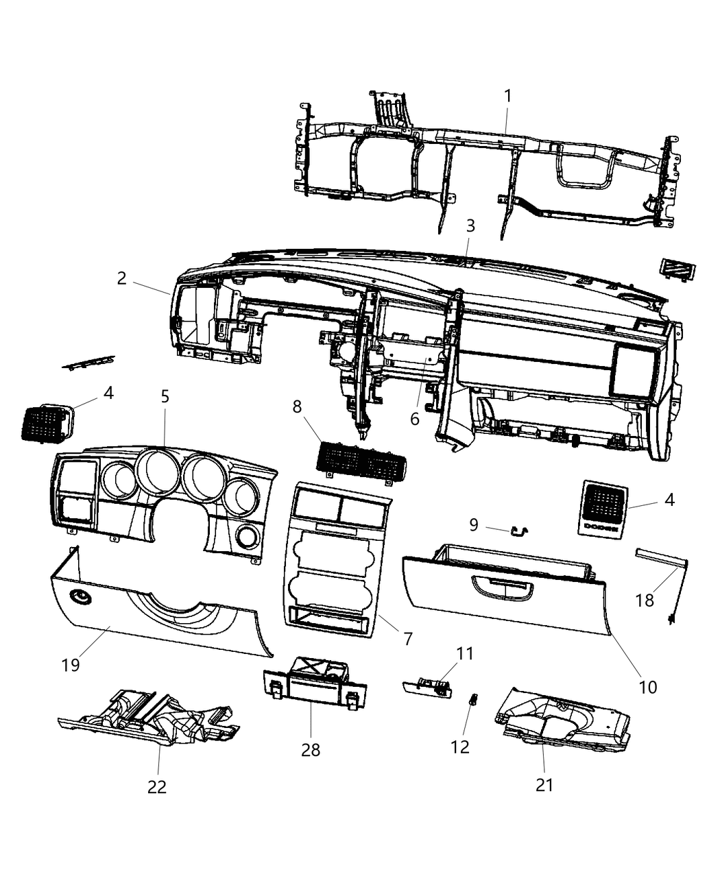 Bezel Instrument Cluster