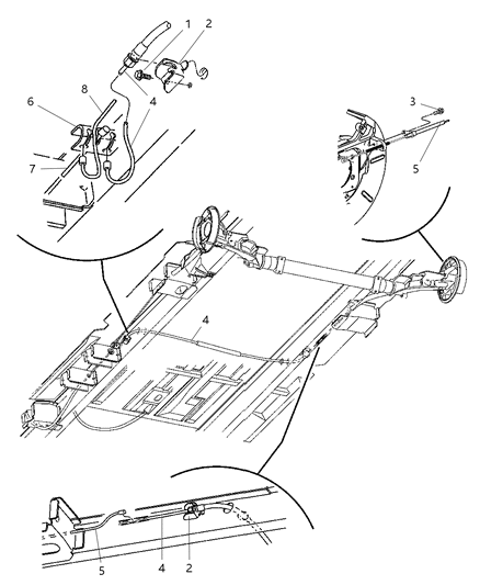 Bracket Parking Brake Cable