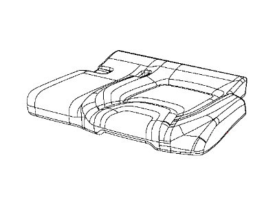 New 2015-2018 Fits Chrysler Grand Cherokee Rear Seat Cushion Cover Left - Part # 5YT49LU5AC