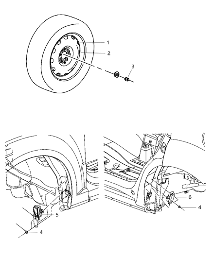 New 2008-2010 Fits Chrysler Caliber, Compass, Patriot Aluminum Wheel - Part # 1CT67PAKAB