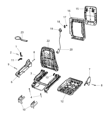 Frame Front Seat Back