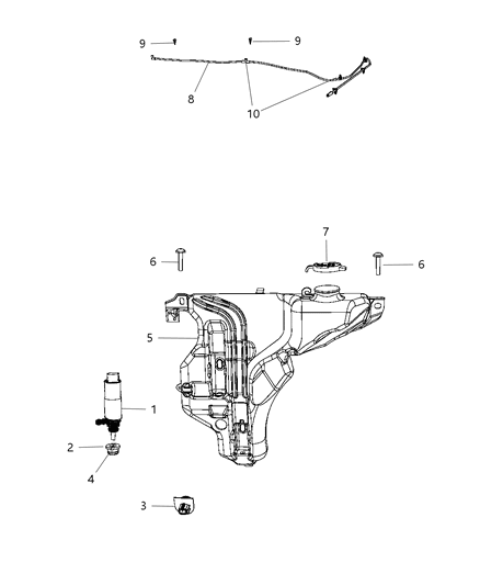 Reservoir Windshield Washer