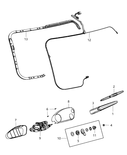 New 2011-2013 Fits Chrysler Grand Cherokee Screw - Part # 68080690AA