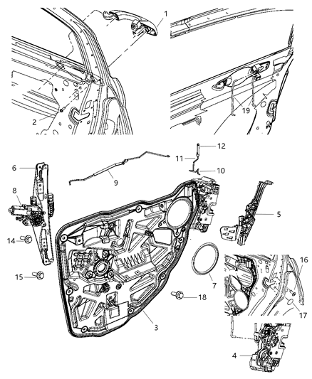 Cable Inside Handle To Latch Rear Door