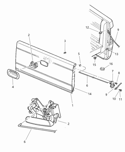 Bezel Tailgate Handle