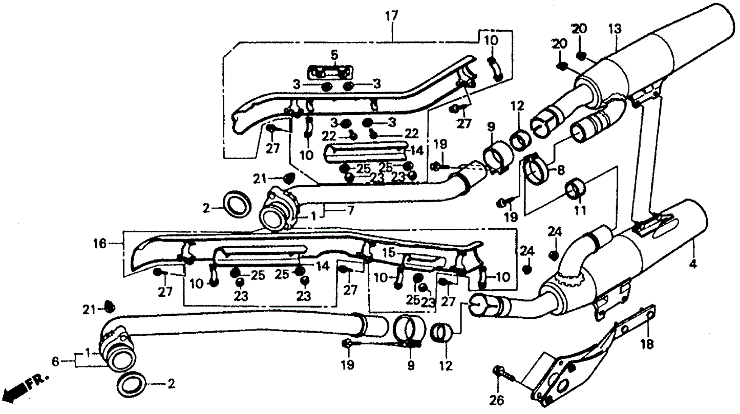 Cover Assy., Fr. Ex. Pipe