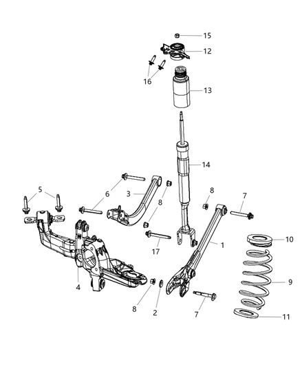 Link Assembly Transversal Rear Upper