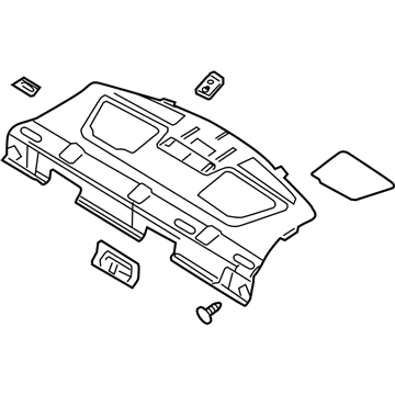 Panel Assy - Rear Package Tray Trim