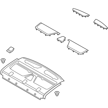 Panel Assy - Rear Package Tray Trim