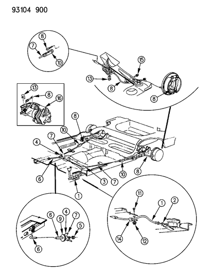 Hook, Inter. P/Brake Cable Adjusting