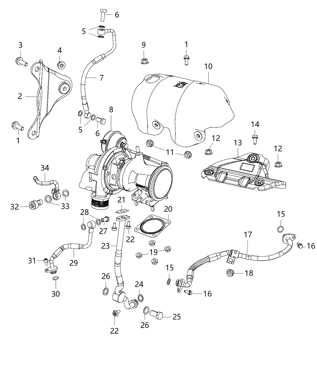 Bracket Turbocharger