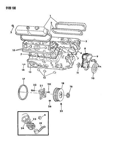 Dowel, Cylinder Block To Head