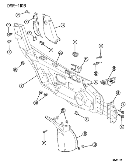 Bracket, Inside, Right