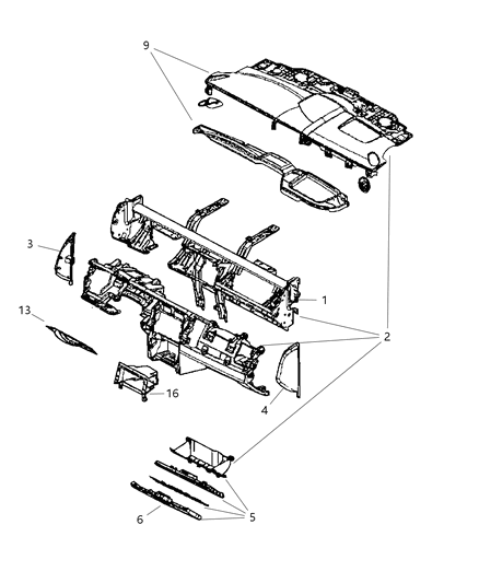 Bumper Glove Box Door