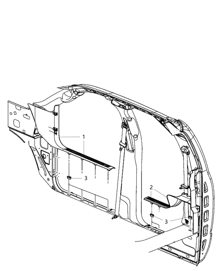 New 2013-2018 Fits Chrysler 3500, 4500, 5500 Plate-Scuff - Part # 1LY26DX9AA