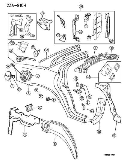 Striker, Deck Lid Latch