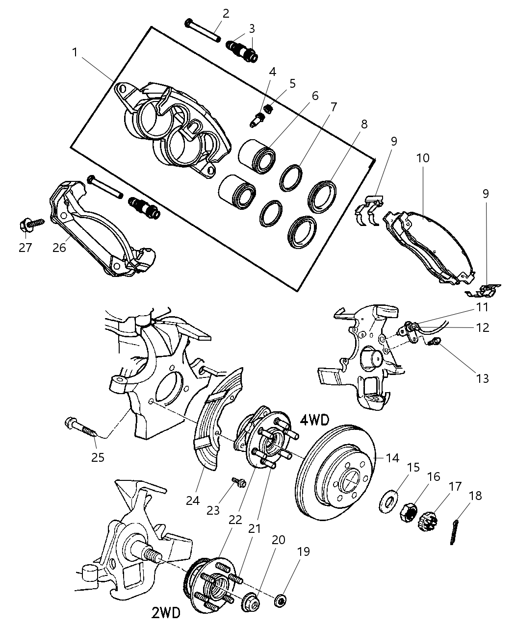 Hub And Bearing Brake