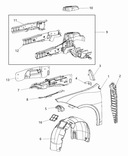 Rail Frame Side Outer