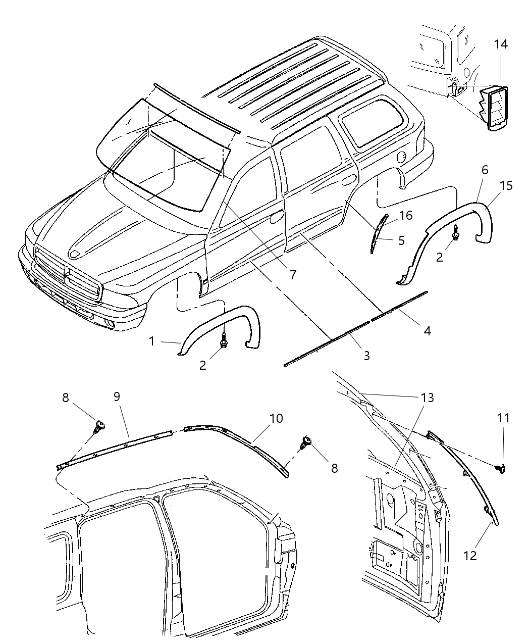 Molding Windshield