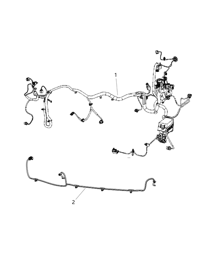 New 2012 Fits Chrysler Patriot Wiring-Headlamp To Dash - Part # 68144524AA