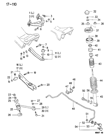 Mopar - Fits Chrysler Arm Trailing # - Part # MB870330
