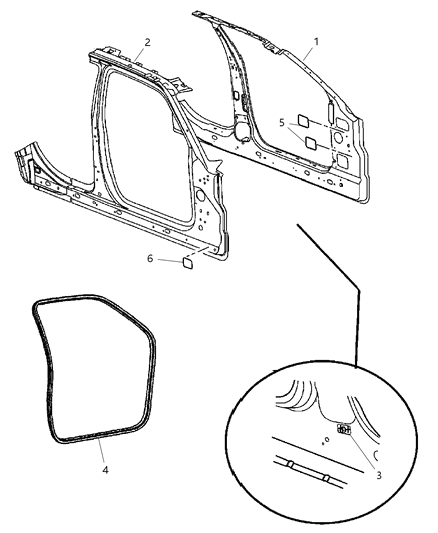 Panel Body Side Aperture Front Outer