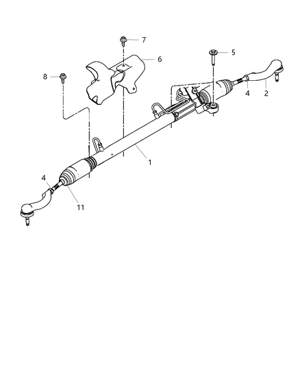 New 2009-2010 Fits Chrysler Avenger Rack And Pinion Gear Remanufactured - Part # R5272824AK