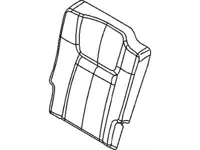 New 2010 Fits Chrysler Commander Rear Seat Back Cover Right - Part # 1PZ89BD1AA