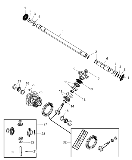 Shim Kit Pinion Shaft