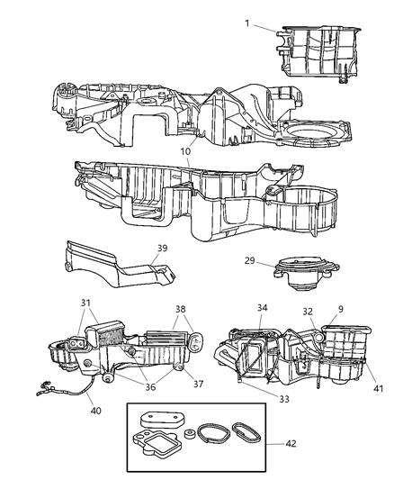 Seal Kit A/C And Heater Unit