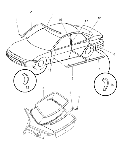 Molding Windshield