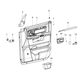 New 2018 Fits Chrysler 1500 Panel-Front Door Trim - Part # 6QD111U7AA