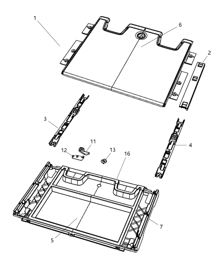 Storage Bin Rear Load Floor