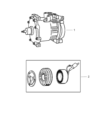 Clutch A/C Compressor