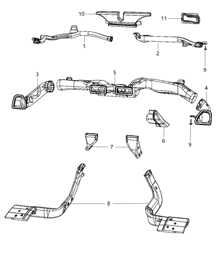 Duct Floor Rear