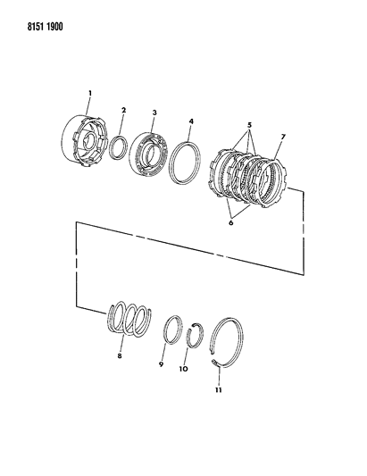 Retainer, W/Bushing, Front Clutch, Use W/4471486,491,568,4531085,087,115 Trans.