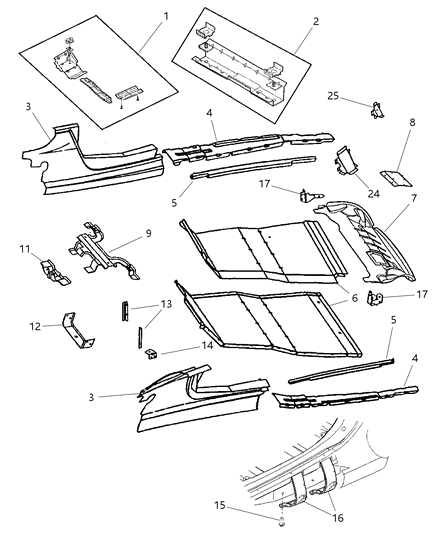 Bracket Floor Pan